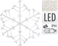 Ecd germany Weihnachtsdeko LED Schneeflocke mit 288 warmweiÃŸen LEDs aus Metall kaufen