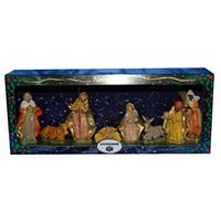 Bellatio 8x Luxe kerststallen beelden/kerstbeelden in doos van 46 cm -