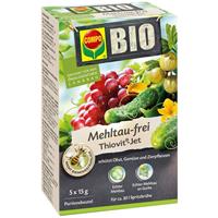 COMPO Bio Mehltau-frei Thiovit Jet 5 x 15 g gegen u.a. Echten Mehltau