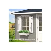 ALPHOLZ 5-Eck Gartenhaus Monica Royal aus Holz in braun GartenhÃ¼tte WandstÃrke: 40 mm GerÃteschuppen