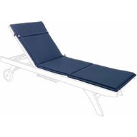 ANDREA BIZZOTTO SPA Kissen fÃ¼r Outdoor-Sonnenliege, wasserabweisend 190 x 62 cm -Blau