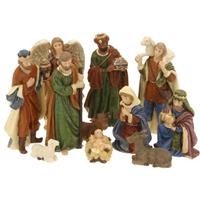 Bellatio 11x Kerststal figuren/ beelden 10 cm -