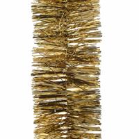 Decoris 6x Gouden kerstslingers 270 cm kerstboom versieringen -