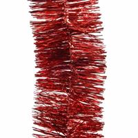 Decoris 6x Kerst rode kerstslingers 270 cm kerstboom versieringen -