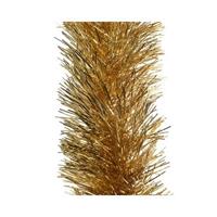 Decoris 8x Gouden kerstslingers 10 cm breed x 270 cm kerstboom versieringen -