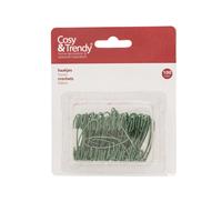 Cosy & Trendy 100x stuks kerstbalhaakjes/kerstboomhaakjes groen 4 cm -