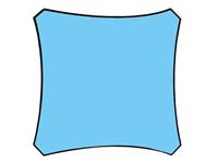 Velleman Schaduwdoek Vierkant 3,6x3,6 Hemelsblauw