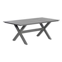 SONNENPARTNER SunnySmart Gartentisch Topas Aluminium anthrazit Tisch 200x100 cm