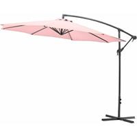 Gartenfreude Ampelschirm 300 cm, pastell rosa - Pastell rosa - 