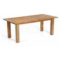 SONNENPARTNER Old Teak Auszieh Tisch 200-260 x 100cm Charleston,Teakholz Esstisch Gartentisch