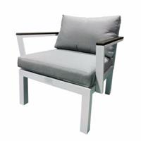 Gartenfreude Lounges Aluminium Sessel Ambience weiß/grau