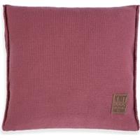 Knit Factory Uni Kussen - Stone Red - 50x50 cm
