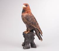 farmwoodanimals Farmwood Animals - Adler aus Harz auf Baumstamm Steinadler