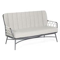 SONNENPARTNER Loungesofa Yale Aluminium mit Polyrope silbergrau Relaxsofa Garten-Sofa'