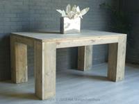 Het Steigerhouthuis Steigerhouten Tafel Mammoet - 180 x 100 x 78 cm