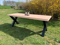 Het Steigerhouthuis Steigerhouten Tafel X Industrieel Douglas - 270 x 85 x 78 cm