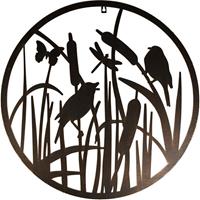 Esschert Design runde Wanddekoration Vögel
