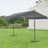 [PRO.TEC] Standmarkise Selenizza freistehend 300x300x260cm Dunkelgrau