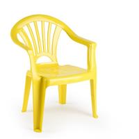Forte Plastics Kinderstoelen geel kunststof 35 x 28 x 50 cm -