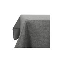DECONOVO Tischdecke Leinenoptik Lotuseffekt Tischwäsche Wasserabweisend Tischtuch, 1 Stück, 132x229 cm, Grau - Grau - 