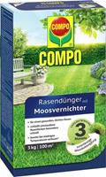Compo Rasendünger »mit Moosvernichter«, Granulat, 3 kg