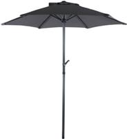 Hioshop Vera parasol Ø180cm antraciet.