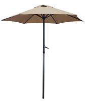 Hioshop Vera parasol Ø180cm taupe.