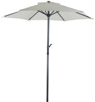 Hioshop Vera parasol Ø180cm beige.
