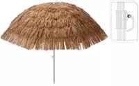Koopman International Raffia parasol dia 180cm bruin