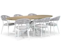 Santika Furniture Santika Vivian/Bradford 240 cm dining tuinset 7-delig