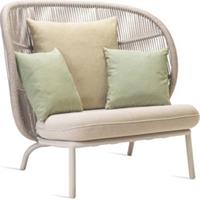 Vincent Sheppard Kodo Cocoon - Outdoor Lounge Chair - Dune White - Kiwi Green