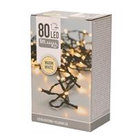 Shoppartners Kerstverlichting Warm Wit Buiten 80 Lampjes Lichtsnoer 600 Cm - Kerstverlichting Kerstboom