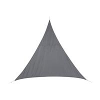 Merkloos Polyester schaduwdoek/zonnescherm Curacao driehoek grijs 2 x 2 x 2 meter chaduwdoeken