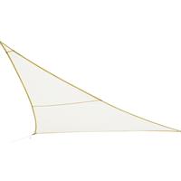 Hesperide Polyester schaduwdoek/zonnescherm Curacao driehoek wit 4 x 4 x 4 meter -