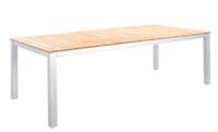Yoi Arashi dining table 220x100cm. alu white/teak
