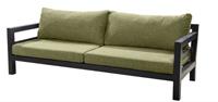 Yoi Midori sofa 3 seater alu black/emerald green