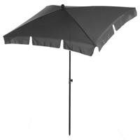 GardenGoodz Zonnescherm - Parasol - Balkon Parasol - Rechthoek - Knikbaar - 200 X 125 Cm - Grijs