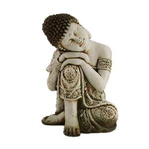 Dijk natural collections Tuinbeeld Boeddha magnesium H40cm