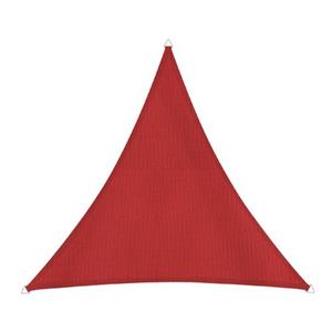Praxis Zonnezeil Cannes driehoek 4m rood