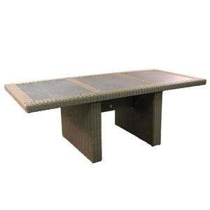 OWN Dining tafel 220x100cm Wicker HM02 Kobo - stof 239 incl 3x inlay