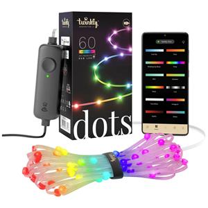 Twinkly Dots LED-Kette RGB, transparent, IP20, 3m