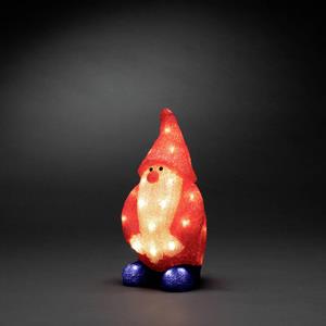 Konstsmide 6242-103 Acryl figuur Energielabel: G (A - G) Kerstman Warmwit LED Rood, Wit