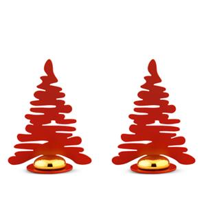 ALESSI BARK for Christmas Tree set place markers rood (2)