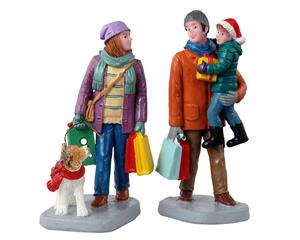LEMAX Holiday shoppers, set of 2