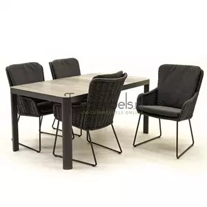 Tuinset Wing met Castilla Negro 160cm tafel