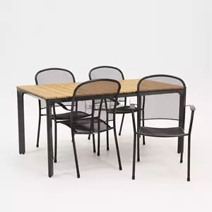 Sow Shin Europe GmbH Tuinstoel Caredo met Arezzo tafel 160 x 90 cm