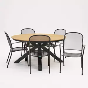 Sow Shin Europe GmbH Tuinstoel Caredo met Arezzo tafel 150 cm rond