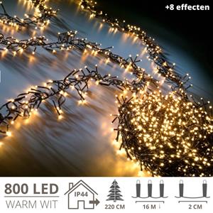 Zenzee Kerstverlichting - Kerstboomverlichting - Kerstversiering - Kerst - 800 Led's - 16 Meter - Extra Warm Wit