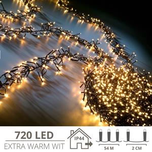 Zenzee Kerstverlichting - Kerstboomverlichting - Kerstversiering - Kerst - 720 Led's - 54 Meter - Extra Warm Wit