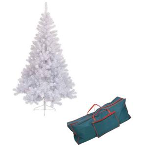 Kunst kerstboom wit Imperial pine 770 tips 210 cm inclusief opbergzak -